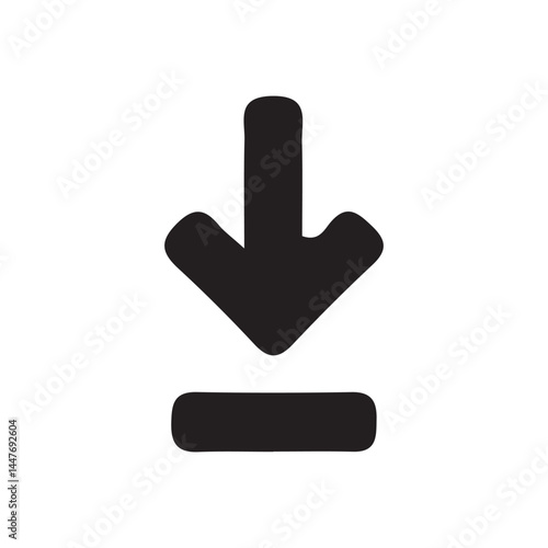 download icon symbol vector