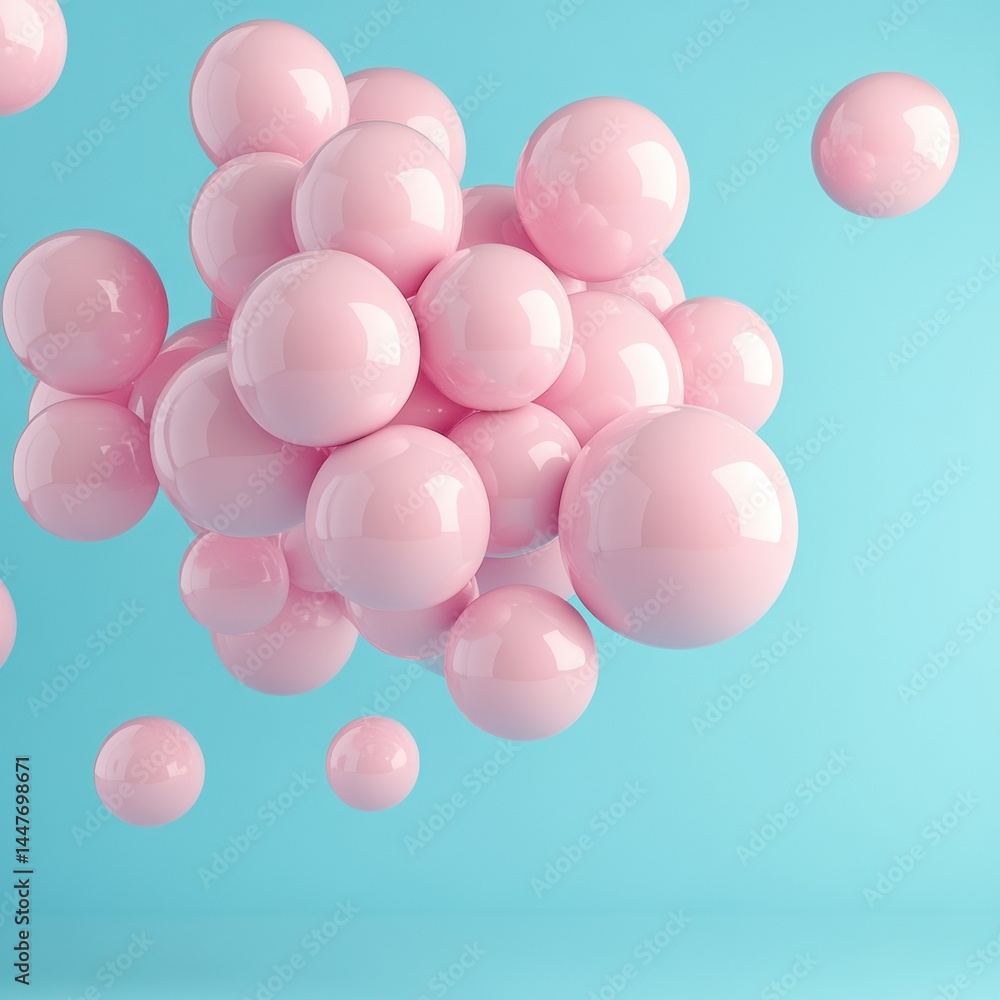 pink balloons isolated on white pink balloons isolated on white