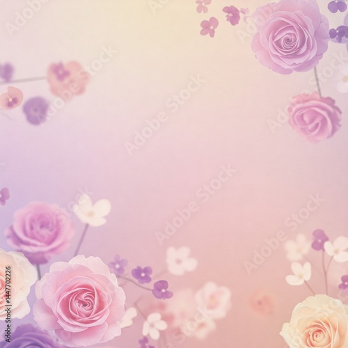 pink roses background