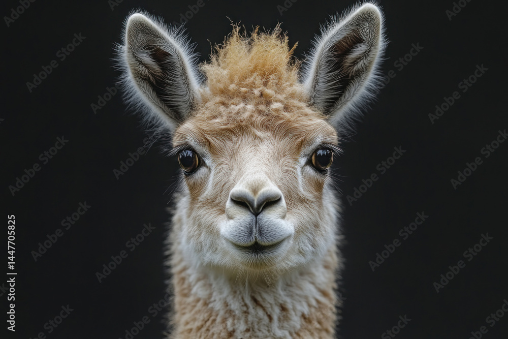 Fototapeta premium close-up of a Peruvian alpaca