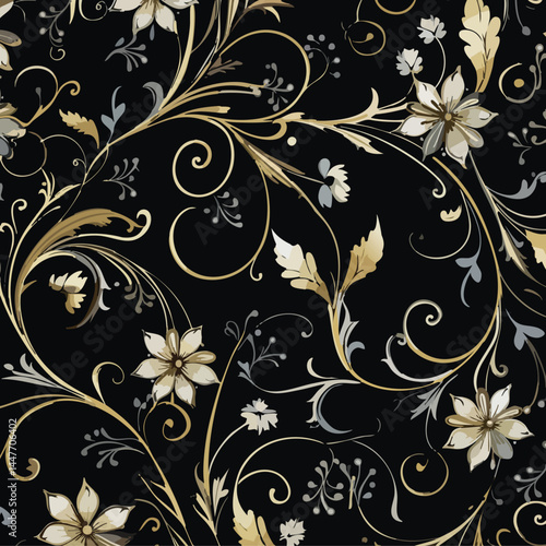 A seamless geometric pattern design featuring elegant, repetitive shapes with a modern and stylish look. Perfect for wallpapers, textile prints, packaging, backgrounds, and digital projects. This high