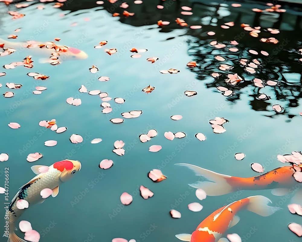 fish swimming in the pool fish swimming in the pool
