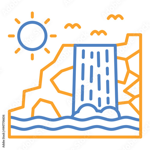 Waterfall Icon
