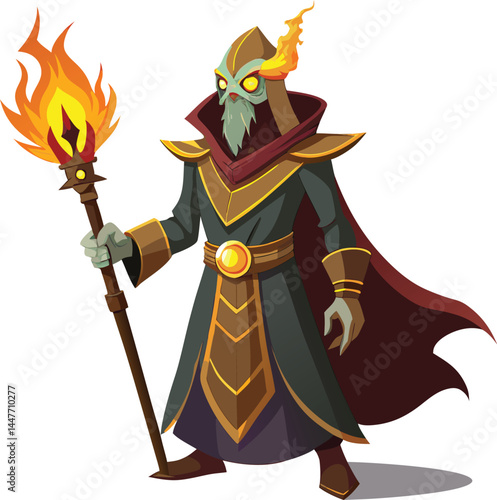 Warlock with a Torch