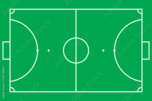 futsal field icon outline