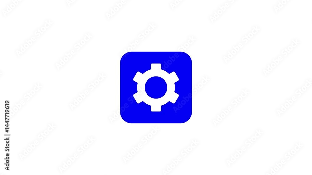 Setting Outline Style Icon, A blue glossy web icon presents a person symbol as a sign for user interface design. Setting Outline Style Icon, A blue glossy web icon presents a person symbol as a sign for user interface design.