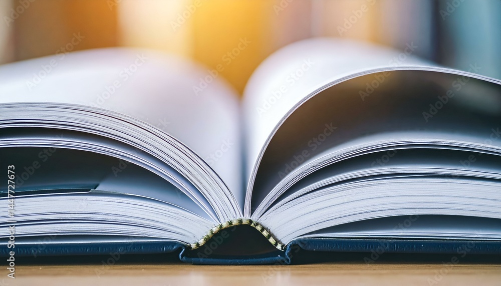 Open book pages close-up; detailed texture of paper; soft sunlight. Image ideal for education, reading, knowledge, and literature themes. Open book pages close-up; detailed texture of paper; soft sunlight. Image ideal for education, reading, knowledge, and literature themes.