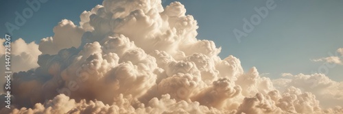 Wrinkled parchment, stylized cloudscape, sunny day, nostalgic feel , aged, serene