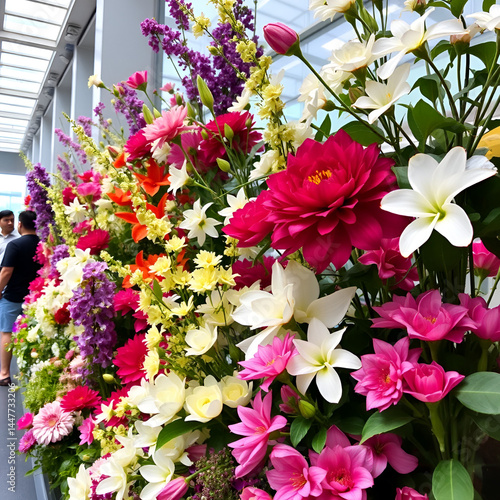 Wallpaper Mural Flowers on display in Singapore Torontodigital.ca