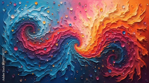 Chaos of Beauty: A Visual Symphony of Colors