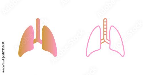 Lung Icon Design