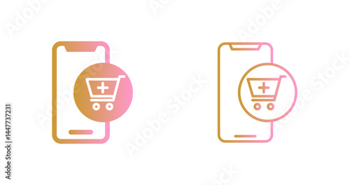 Mobile Shopping Icon Design