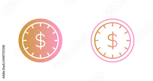 Time is Money Icon Design