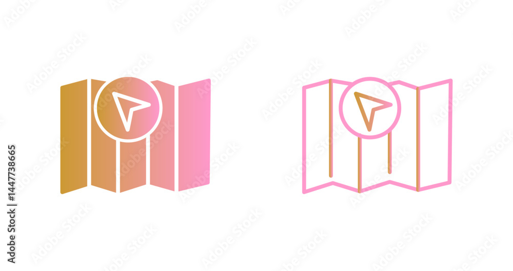 Obraz premium Cursor Tracking Icon Design