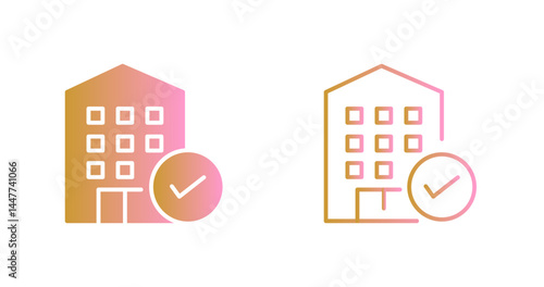 Hotel Booking Icon Design