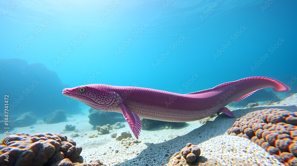 Fototapeta premium red moray eel 3