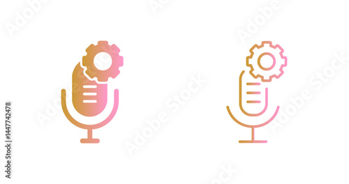 Podcasting Gear Icon Design
