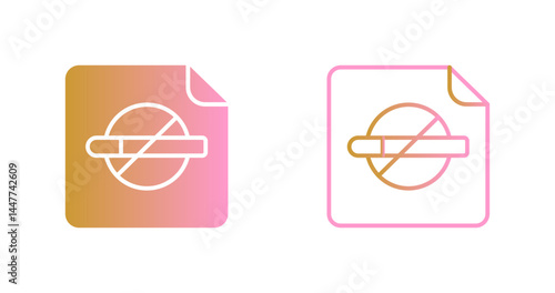Nicotine Patch Icon Design