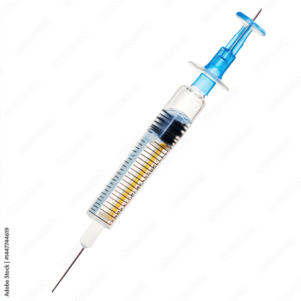 syringe isolated on white syringe isolated on white