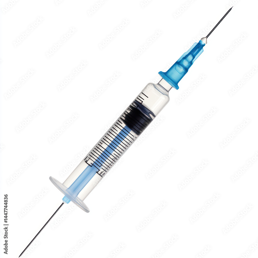 syringe isolated on white syringe isolated on white