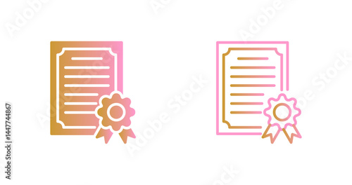 Certificate Icon Design