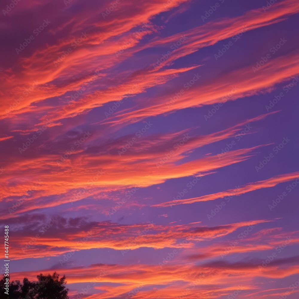 Fototapeta premium sunset in the sky
