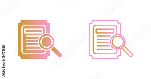 Details Looking Icon Design