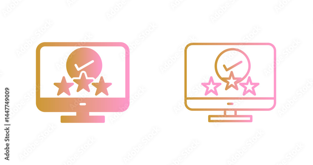 Rating Icon Design Rating Icon Design