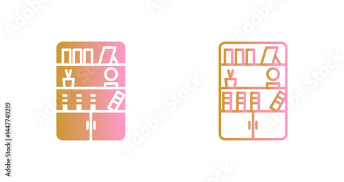Book Shelf Icon Design