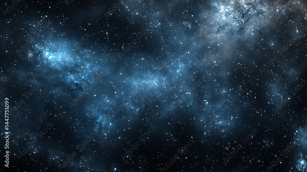 Deep space nebula with glowing stars and cosmic dust for background use Deep space nebula with glowing stars and cosmic dust for background use