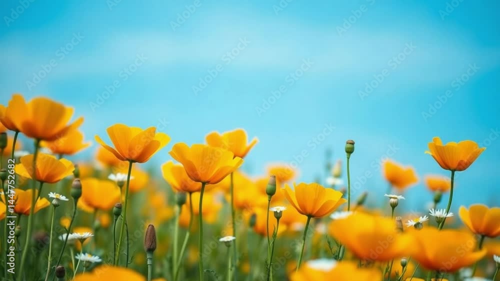 Field of California Poppies in Bloom Field of California Poppies in Bloom
