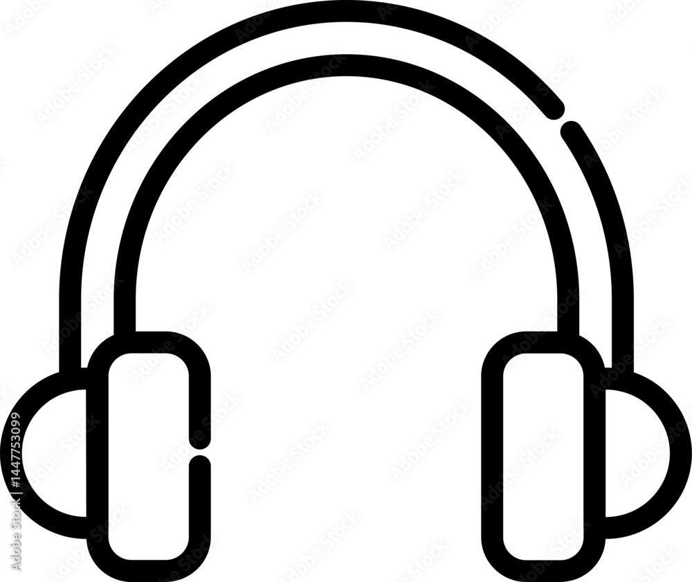 Headphones icon stock vector illustration Headphones icon stock vector illustration