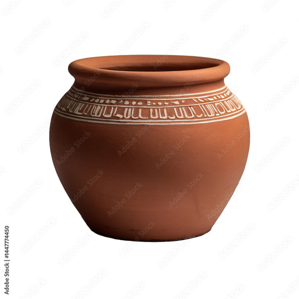 clay vase on a transparent background clay vase on a transparent background