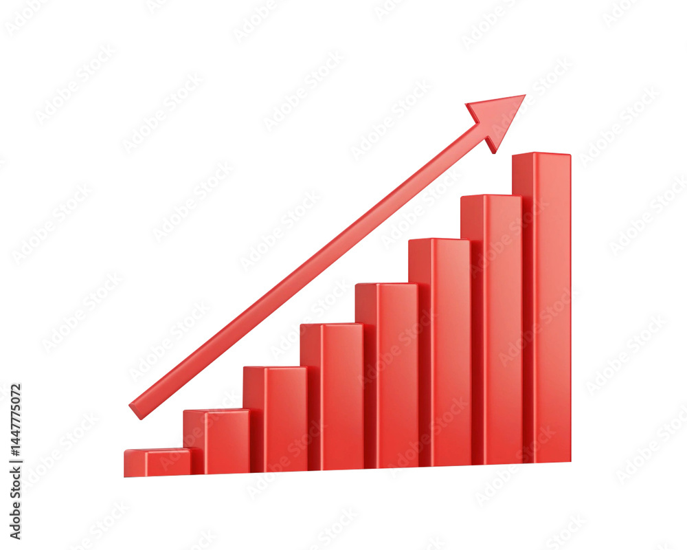 Red Bar Graph Illustrates Positive Growth Trend PNG and transparent background Red Bar Graph Illustrates Positive Growth Trend PNG and transparent background