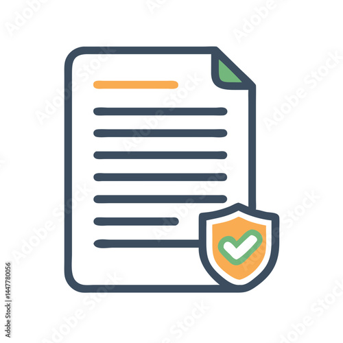 Insurance Agreement Document Icon Representing Coverage and Legal Protection