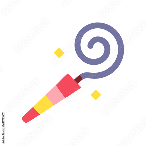 Party Blower Icon Representing Noise Maker and Celebration Fun