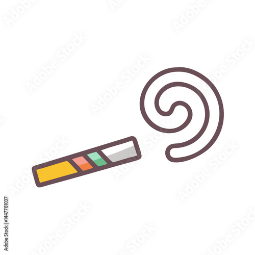 Party Blower Icon Representing Noise Maker and Celebration Fun