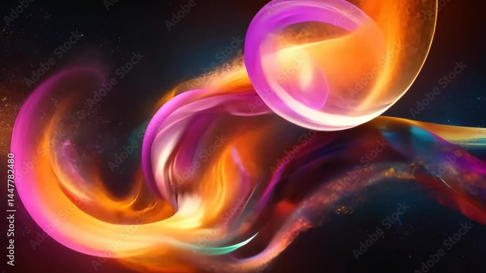Vibrant flowing abstract waves in dynamic colorful motion Vibrant flowing abstract waves in dynamic colorful motion
