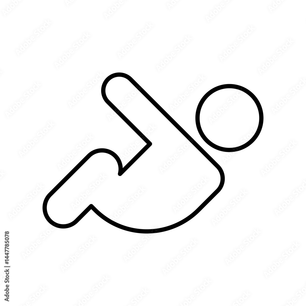Resting Silhouette: A simple outline of a person reclining, embodying tranquility and a peaceful moment of rest. Resting Silhouette: A simple outline of a person reclining, embodying tranquility and a peaceful moment of rest.