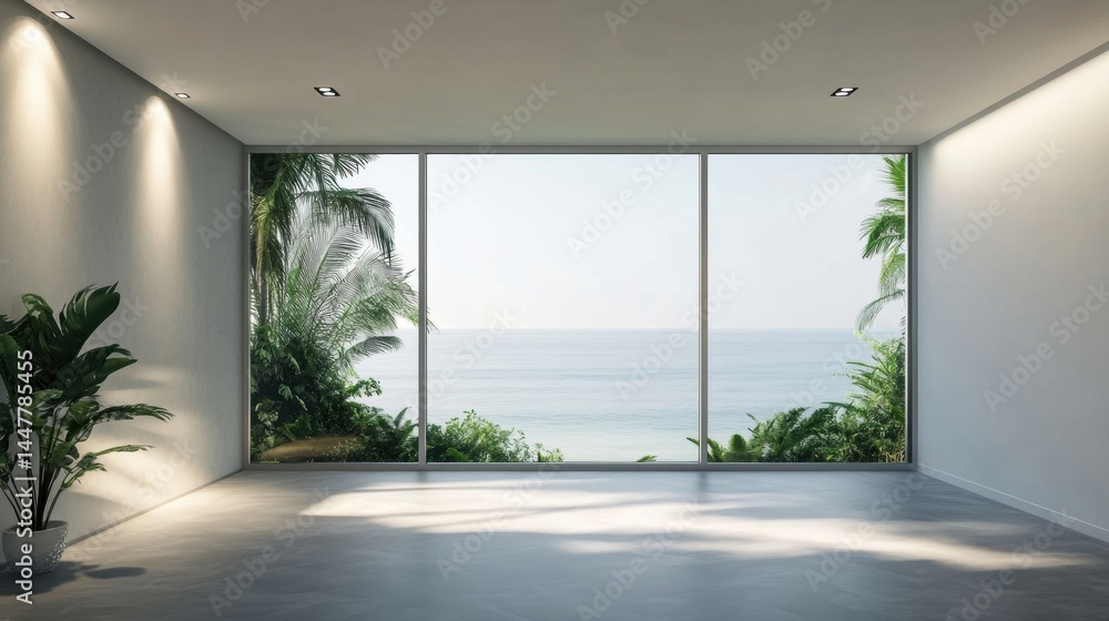 Obraz premium Modern Room with Ocean View