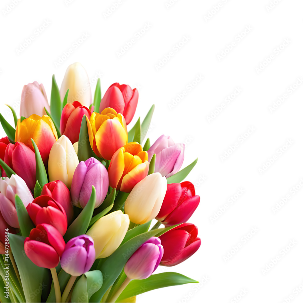 Beautiful Bouquet of Colorful Tulips Beautiful Bouquet of Colorful Tulips