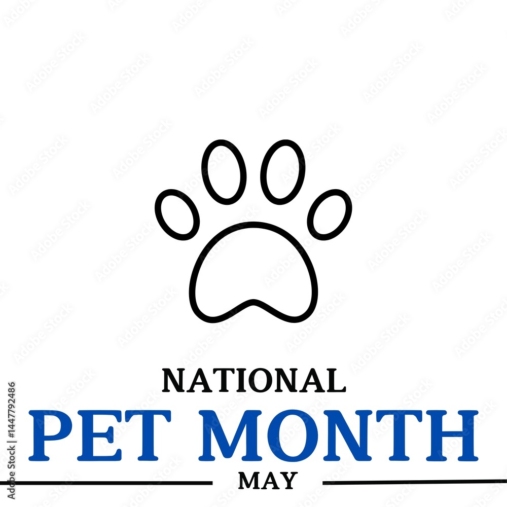 Fototapeta premium national pet month