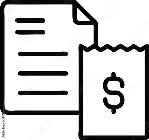 Operation management and business administration editable stroke outline icons  isolated on white background flat vector illustration