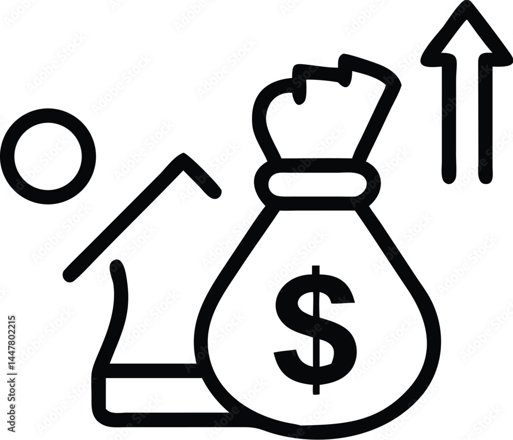 Operation management and business administration editable stroke outline icons  isolated on white background flat vector illustration