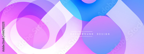 Abstract flowing shapes, vibrant colors blend. Modern design, smooth gradients create dynamic visual effect. Background features soft curves, light hues.