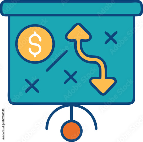 Operation management and business administration editable stroke outline icons  isolated on white background flat vector illustration