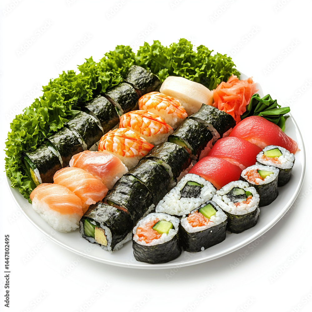 sushi with salmon sushi with salmon
