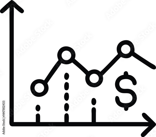 Operation management and business administration editable stroke outline icons  isolated on white background flat vector illustration