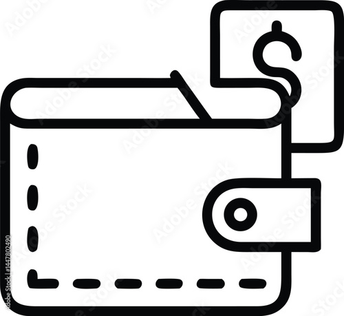 Operation management and business administration editable stroke outline icons  isolated on white background flat vector illustration