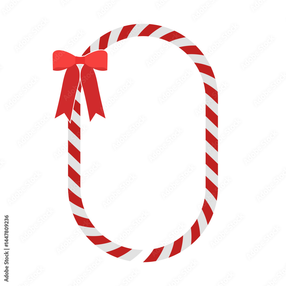 Fototapeta premium Christmas Candy Frame Tie